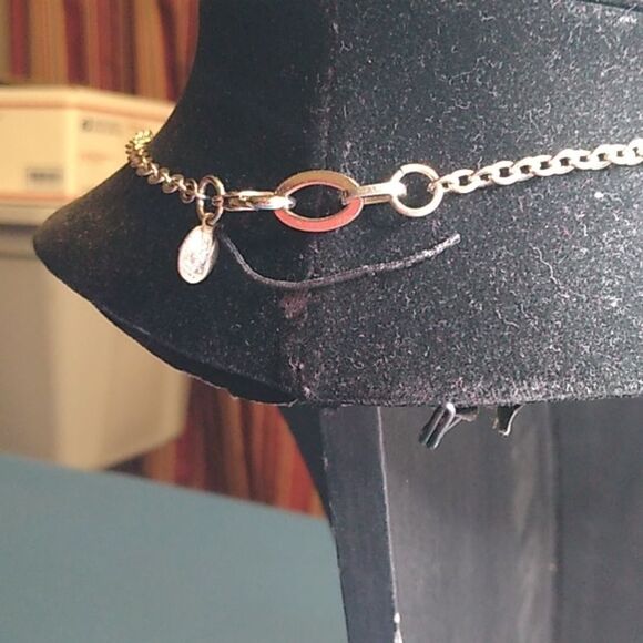 Vintage Bonnie J Elegant Multi-Color Open Circle Necklace - Picture 5 of 9